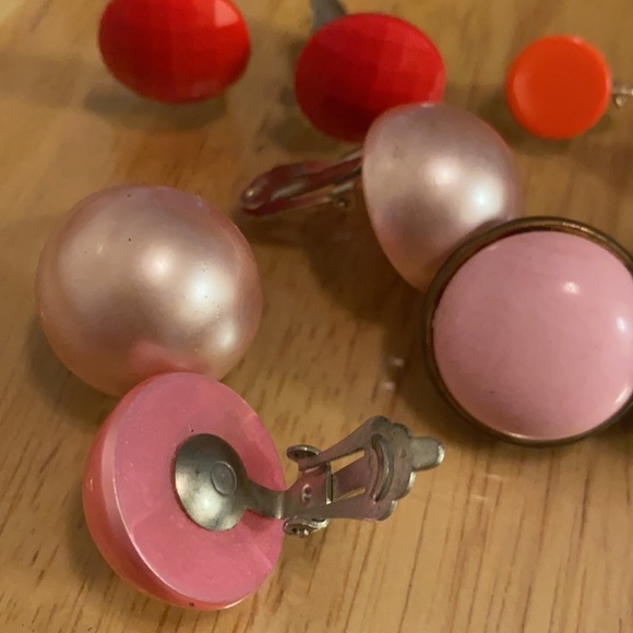 Vintage clip earrings PM 80A - Picture 2 of 8